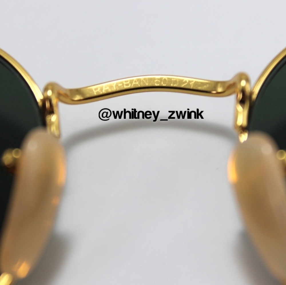 Model Display Ray-Ban Round Metal Pink Mirror RB3447 50 - Picture 11 of 17